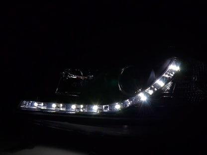 Scheinwerfer Set Daylight LED TFL-Optik Opel Zafira A  99-04 schwarz