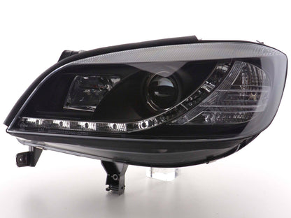Scheinwerfer Set Daylight LED TFL-Optik Opel Zafira A  99-04 schwarz