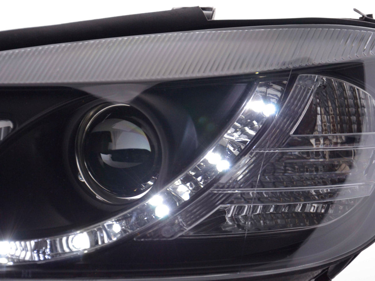 Scheinwerfer Set Daylight LED TFL-Optik Opel Zafira A  99-04 schwarz