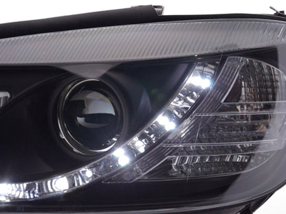Scheinwerfer Set Daylight LED TFL-Optik Opel Zafira A  99-04 schwarz