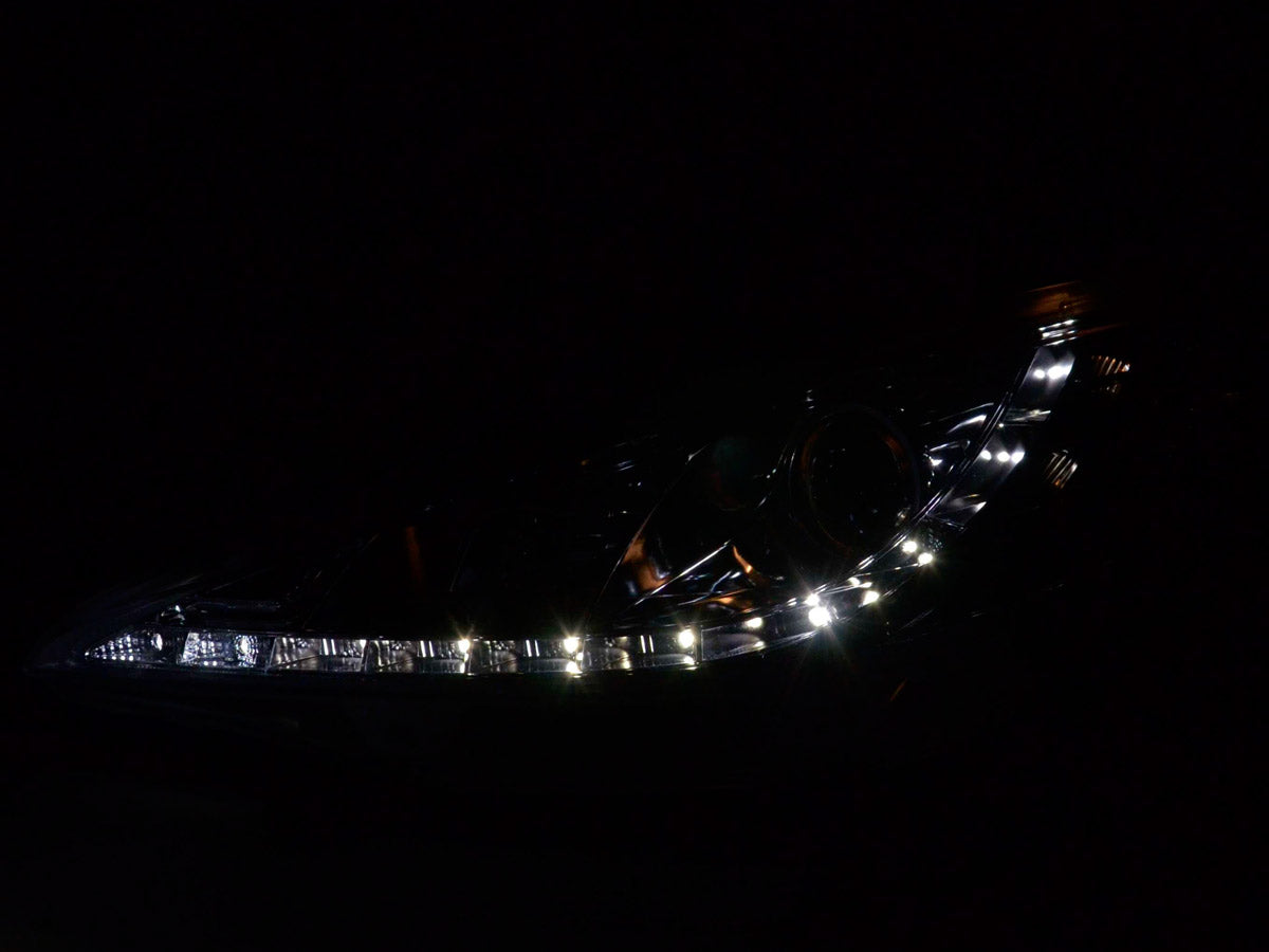 Scheinwerfer Set Daylight LED TFL-Optik Peugeot 207 Bj. 06- chrom