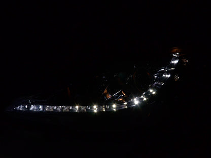 Scheinwerfer Set Daylight LED TFL-Optik Peugeot 207 Bj. 06- chrom