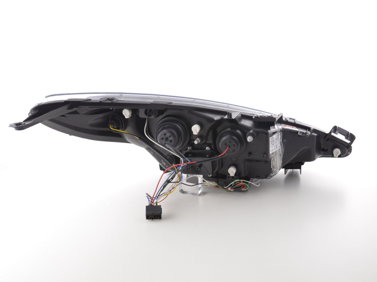 Scheinwerfer Set Daylight LED Tagfahrlicht Peugeot 207 Bj. 06- chrom für Rechtslenker