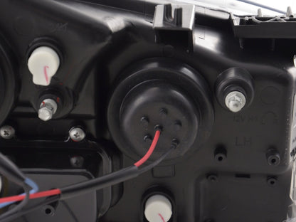 Scheinwerfer Set Daylight LED Tagfahrlicht Peugeot 207 Bj. 06- chrom für Rechtslenker