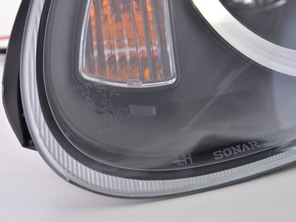 Scheinwerfer Set Daylight LED TFL-Optik Porsche Boxster Typ 987 Bj. 04-09 schwarz