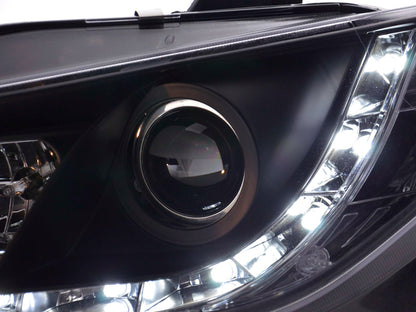 Scheinwerfer Set Daylight LED Tagfahrlicht Seat Ibiza Typ 6J Bj. 08- schwarz