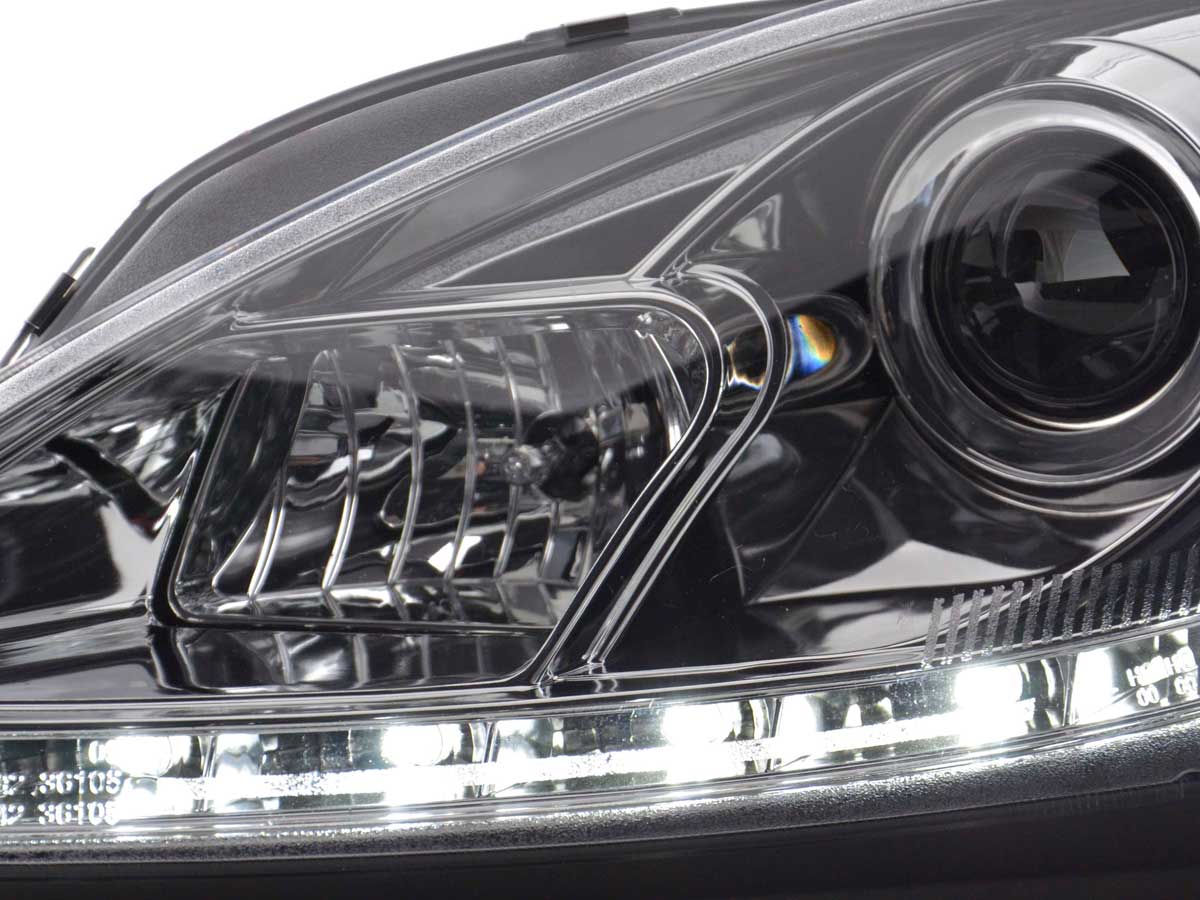 Scheinwerfer Set Daylight LED Tagfahrlicht Seat Leon 1P/Altea/Toledo 5P chrom