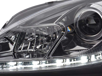 Scheinwerfer Set Daylight LED Tagfahrlicht Seat Leon 1P/Altea/Toledo 5P chrom