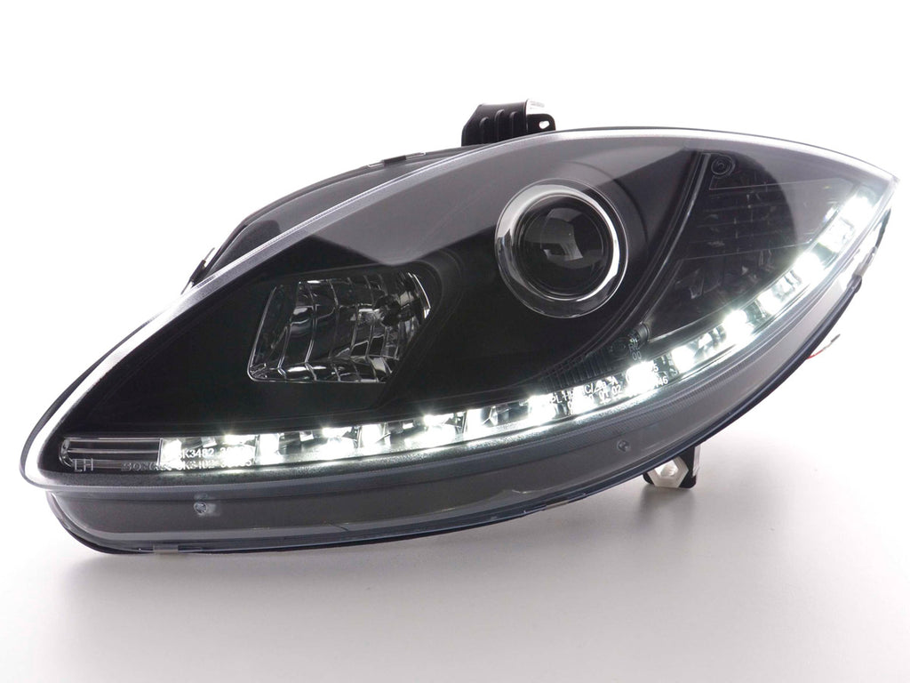 Scheinwerfer Set Daylight LED Tagfahrlicht Seat Leon 1P/Altea 5P schwarz
