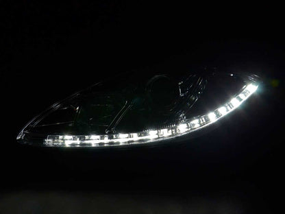 Scheinwerfer Set Daylight LED Tagfahrlicht Seat Leon 1P Bj. 09- chrom