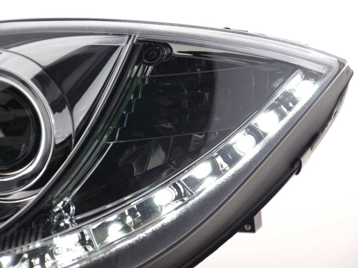 Scheinwerfer Set Daylight LED Tagfahrlicht Seat Leon 1P Bj. 09- chrom