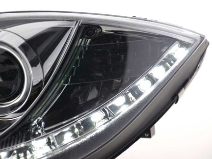 Scheinwerfer Set Daylight LED Tagfahrlicht Seat Leon 1P Bj. 09- chrom