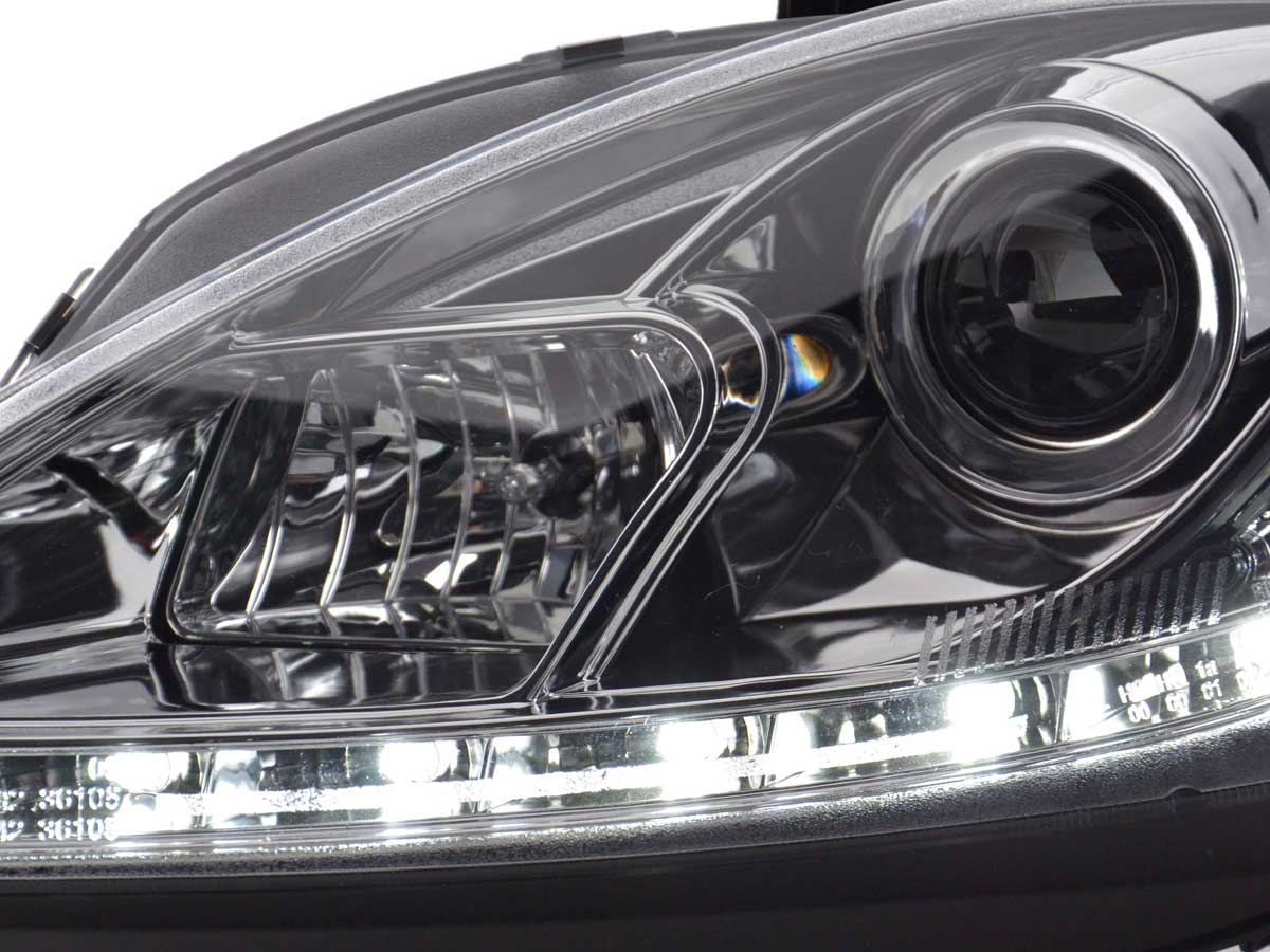 Scheinwerfer Set Daylight LED Tagfahrlicht Seat Leon 1P Bj. 09- chrom