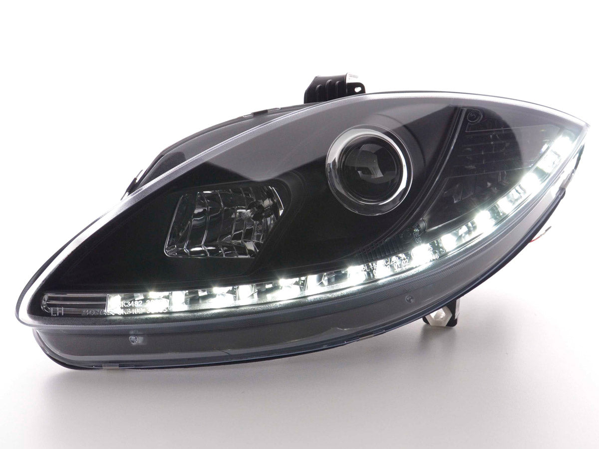 Scheinwerfer Set Daylight LED Tagfahrlicht Seat Leon 1P  09- schwarz