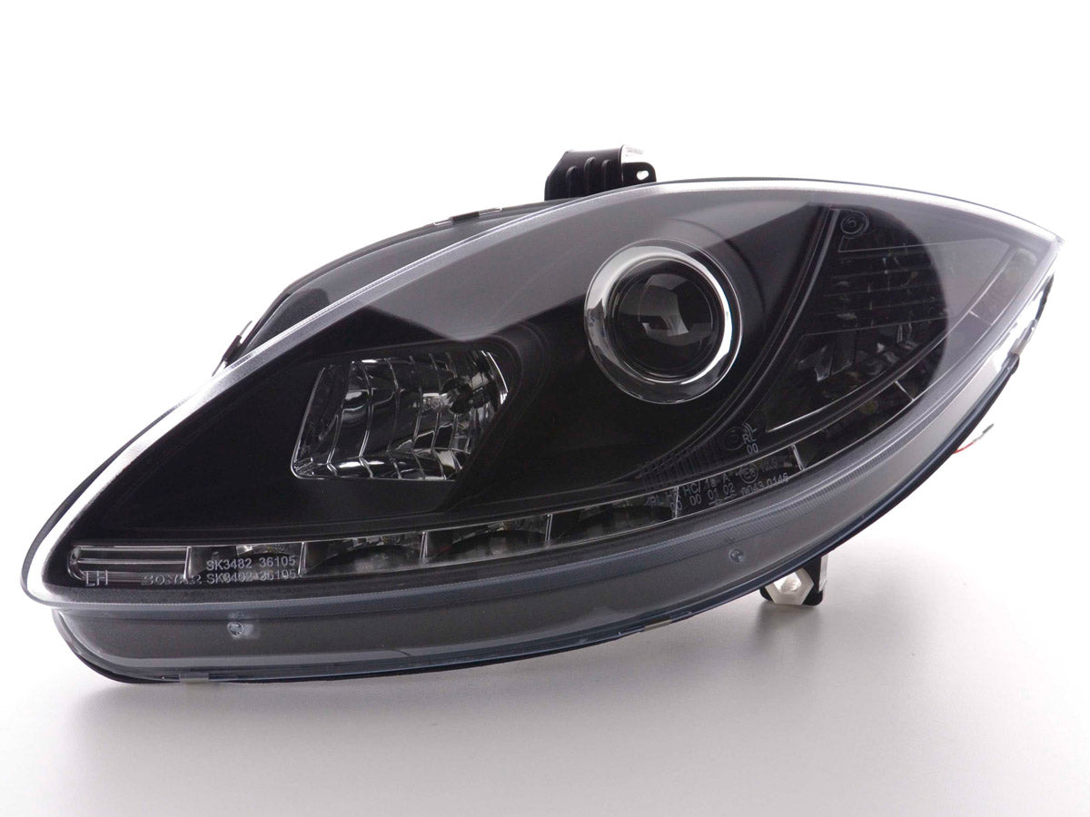 Scheinwerfer Set Daylight LED Tagfahrlicht Seat Leon 1P  09- schwarz
