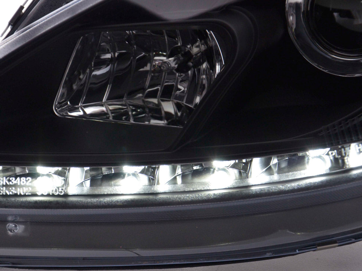 Scheinwerfer Set Daylight LED Tagfahrlicht Seat Leon 1P  09- schwarz