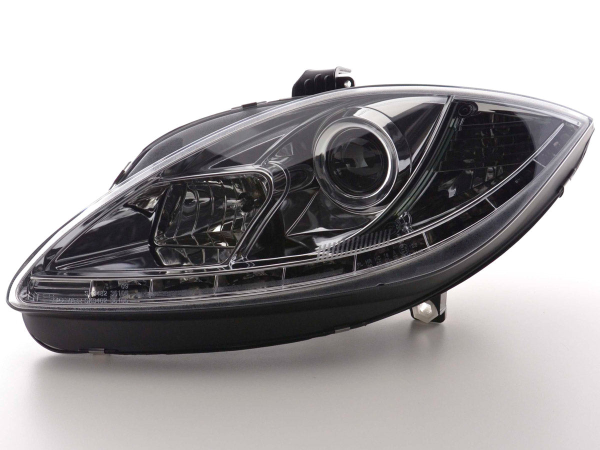 Scheinwerfer Set Daylight LED TFL-Optik Seat Leon 1P Bj. 09- chrom