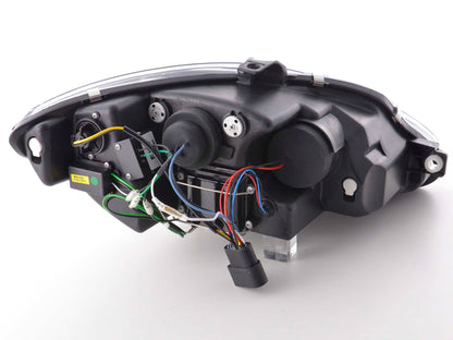 Scheinwerfer Set Daylight LED TFL-Optik Seat Leon 1P Bj. 09- chrom