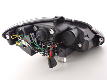 Scheinwerfer Set Daylight LED TFL-Optik Seat Leon 1P  09- schwarz