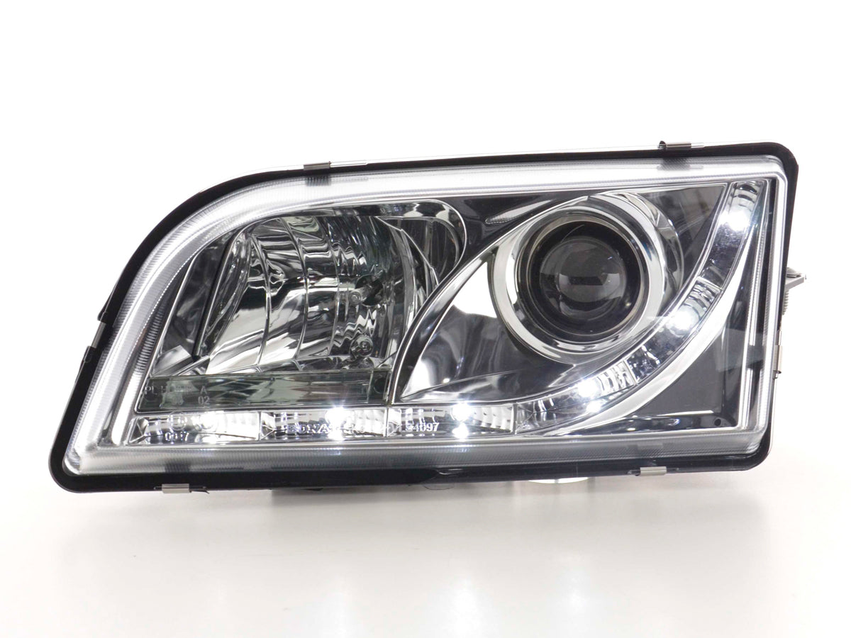 Scheinwerfer Set Daylight LED TFL-Optik Volvo S40/V40 Typ V Bj. 96-04 chrom