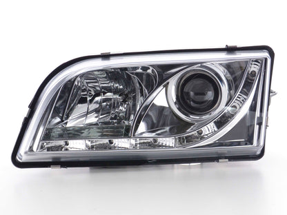 Scheinwerfer Set Daylight LED TFL-Optik Volvo S40/V40 Typ V Bj. 96-04 chrom