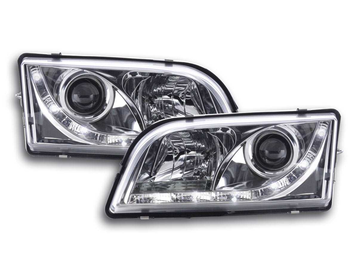 Scheinwerfer Set Daylight LED TFL-Optik Volvo S40/V40 Typ V Bj. 96-04 chrom