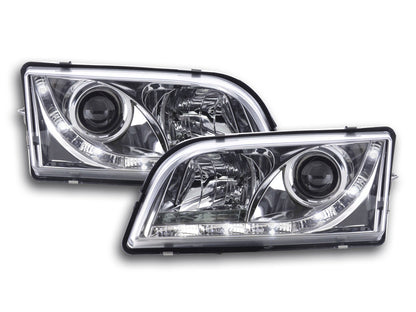Scheinwerfer Set Daylight LED TFL-Optik Volvo S40/V40 Typ V Bj. 96-04 chrom