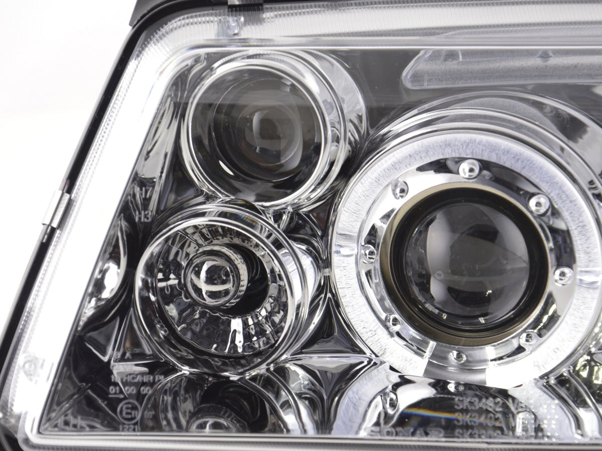 Scheinwerfer Set VW Bora Typ 1J Bj. 98-05 chrom für Rechtslenker