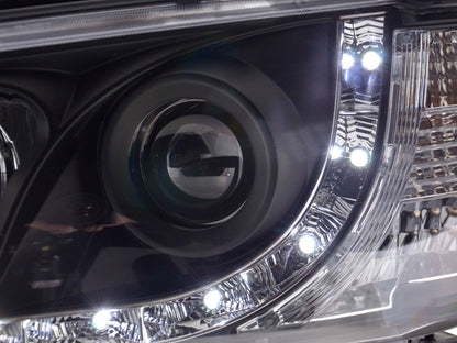 Scheinwerfer Set Daylight LED TFL-Optik VW Bus T4 Bj. 96-03 schwarz