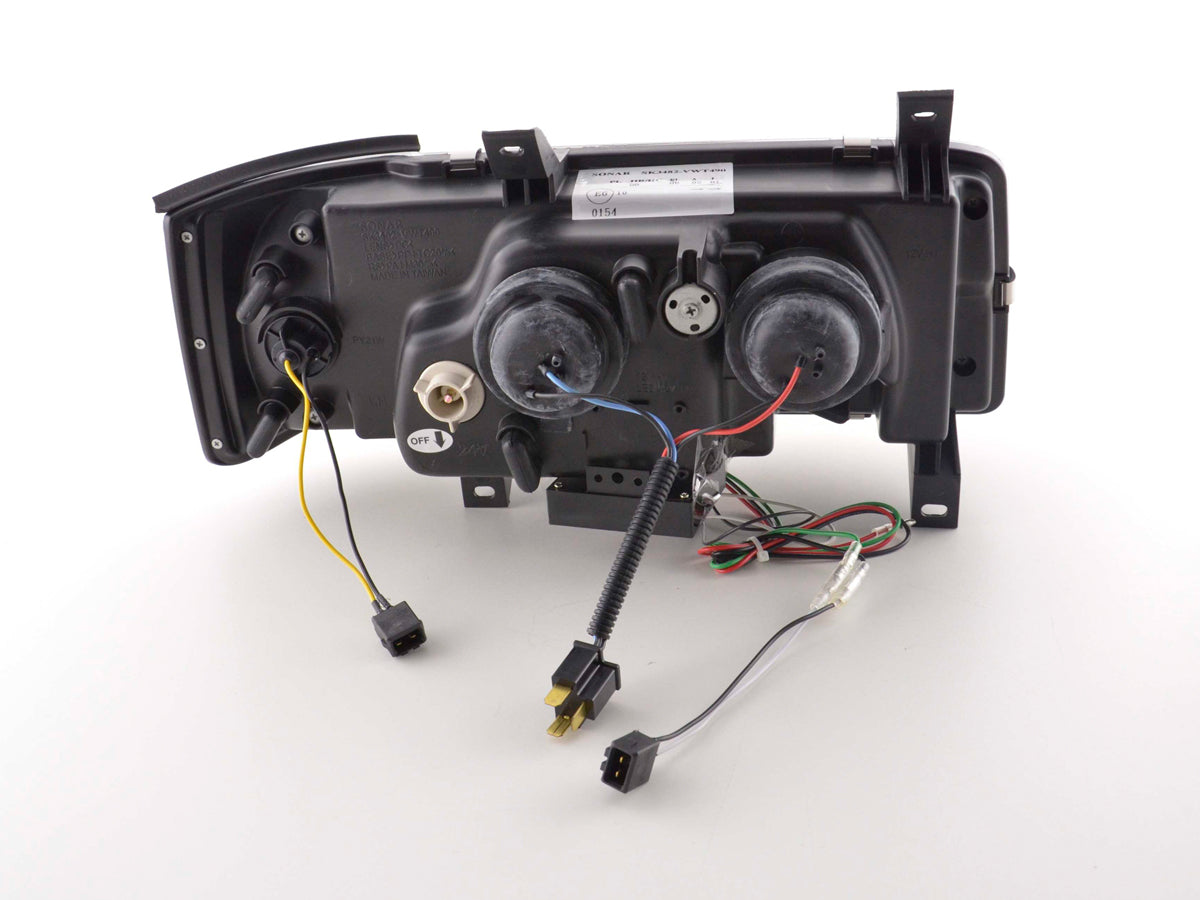 Scheinwerfer Set Daylight LED Tagfahrlicht VW Bus T4 Bj. 90-96 schwarz