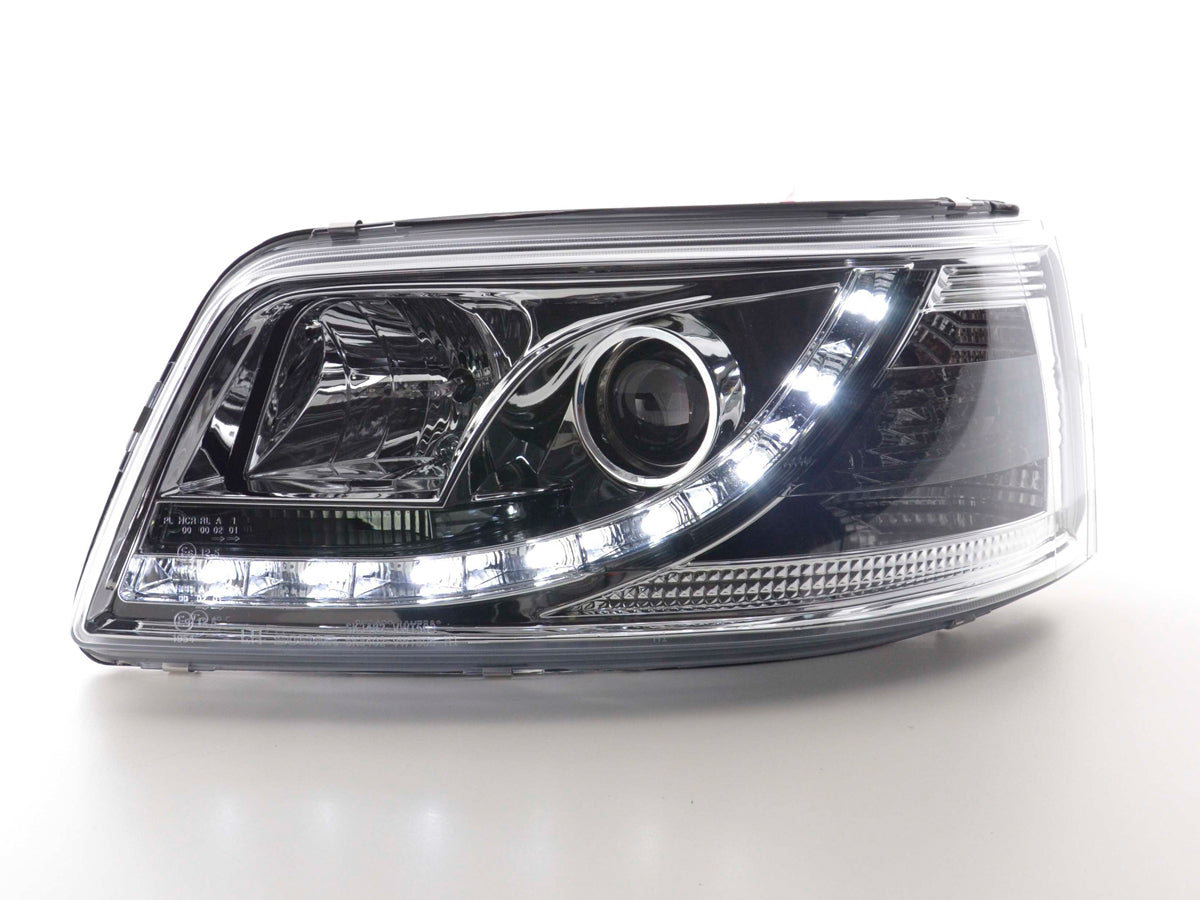 Scheinwerfer Set Daylight LED Tagfahrlicht VW Bus T5  03-09 chrom