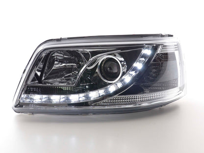 Scheinwerfer Set Daylight LED Tagfahrlicht VW Bus T5  03-09 chrom