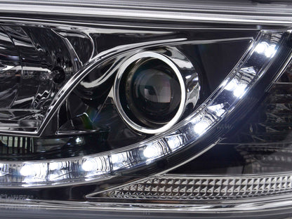 Scheinwerfer Set Daylight LED Tagfahrlicht VW Bus T5  03-09 chrom