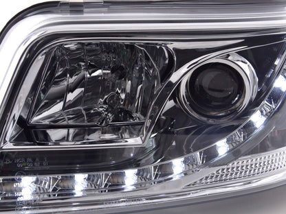 Scheinwerfer Set Daylight LED Tagfahrlicht VW Bus T5  03-09 chrom