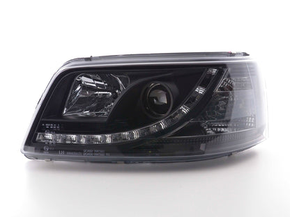 Scheinwerfer Set Daylight LED Tagfahrlicht VW Bus T5 Bj. 03-09 schwarz
