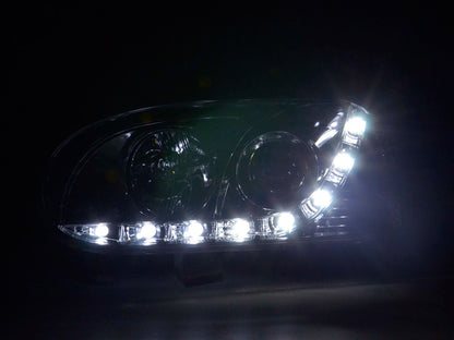 Scheinwerfer Set Daylight LED Tagfahrlicht VW Golf 3 Bj. 91-97 chrom