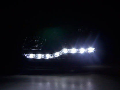Scheinwerfer Set Daylight LED Tagfahrlicht VW Golf 4 Bj. 97-03 schwarz