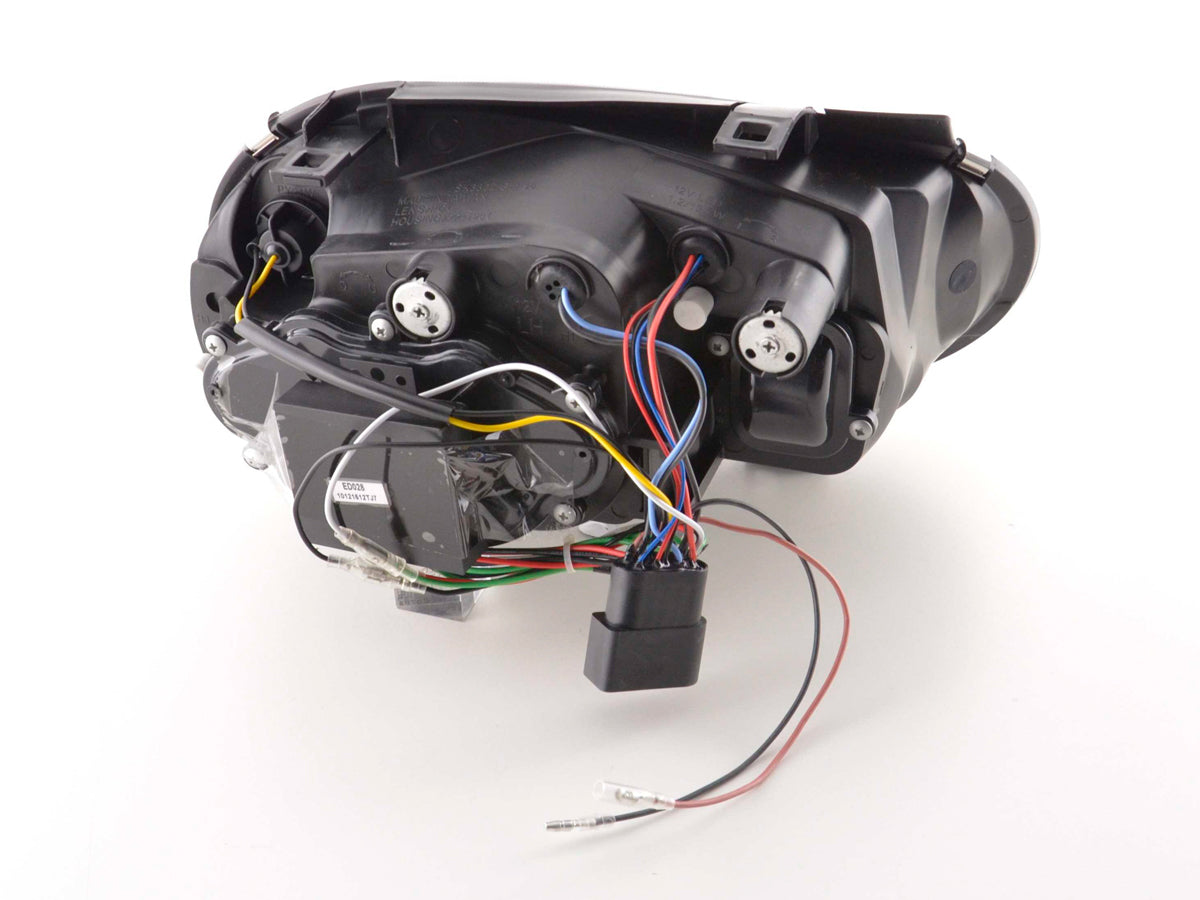 Scheinwerfer Set Daylight LED Tagfahrlicht VW Golf 4 Bj. 97-03 schwarz