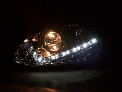 Scheinwerfer Set Daylight LED Tagfahrlicht VW Golf 5 Typ 1K Bj. 03-08 chrom