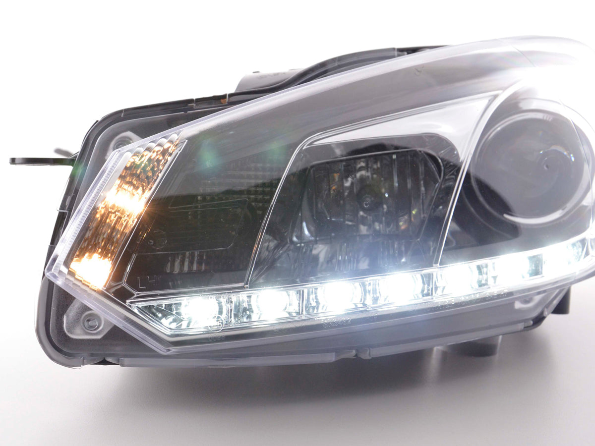 Scheinwerfer Set Daylight LED Tagfahrlicht VW Golf 6 Typ 1K Bj. 08- chrom