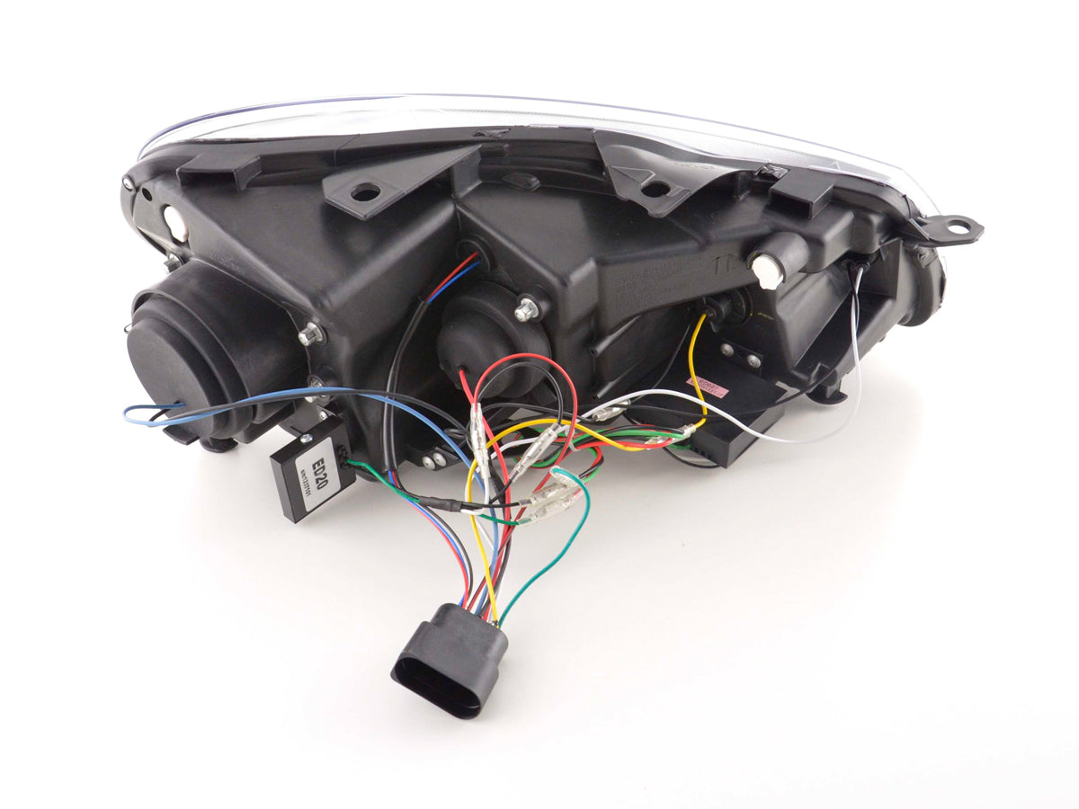 Scheinwerfer Set Daylight LED Tagfahrlicht VW Golf 6 Typ 1K Bj. 08- schwarz