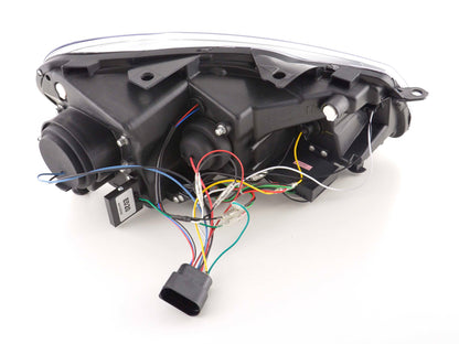Scheinwerfer Set Daylight LED Tagfahrlicht VW Golf 6 Typ 1K Bj. 08- schwarz