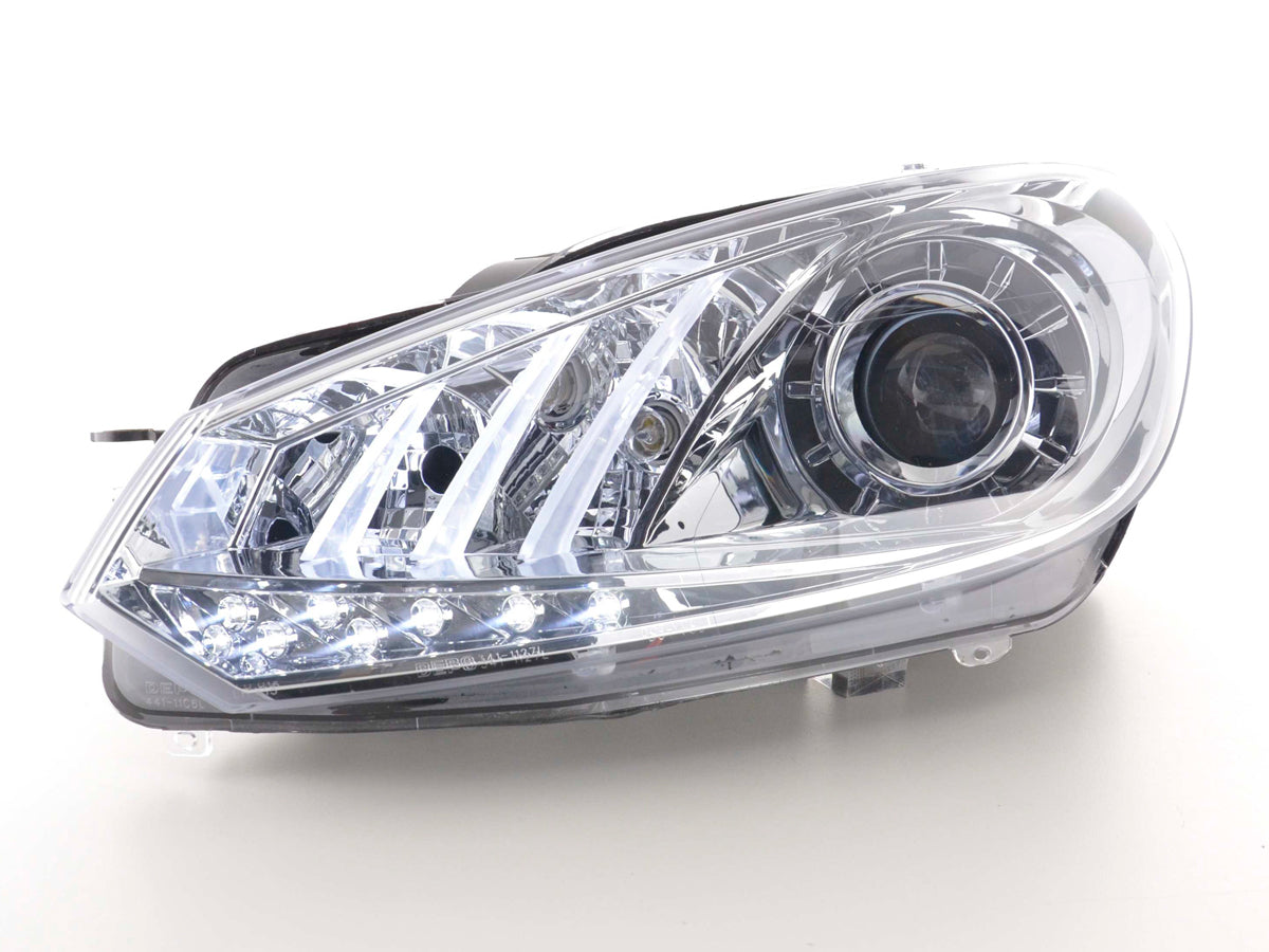 Scheinwerfer Set Daylight LED TFL-Optik VW Golf 6 Bj. 08- chrom