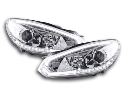 Scheinwerfer Set Daylight LED Tagfahrlicht VW Golf 6 Bj. 08-12 chrom