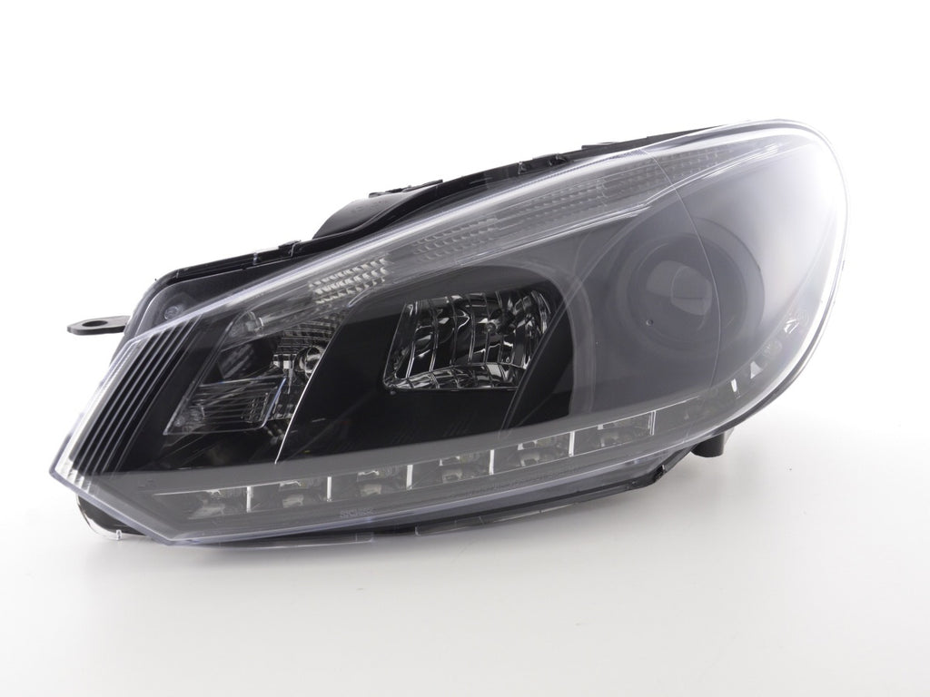 Scheinwerfer Set Daylight LED Tagfahrlicht VW Golf 6 Typ 1K  08- schwarz für Rechtslenker