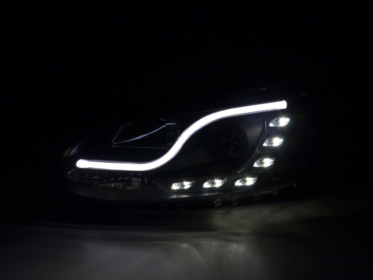 Scheinwerfer Set Daylight LED Tagfahrlicht VW Jetta 6 Bj. ab 2011 schwarz