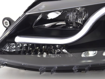 Scheinwerfer Set Daylight LED Tagfahrlicht VW Jetta 6 Bj. ab 2011 schwarz