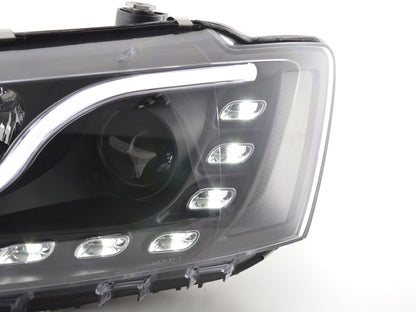 Scheinwerfer Set Daylight LED Tagfahrlicht VW Jetta 6 Bj. ab 2011 schwarz