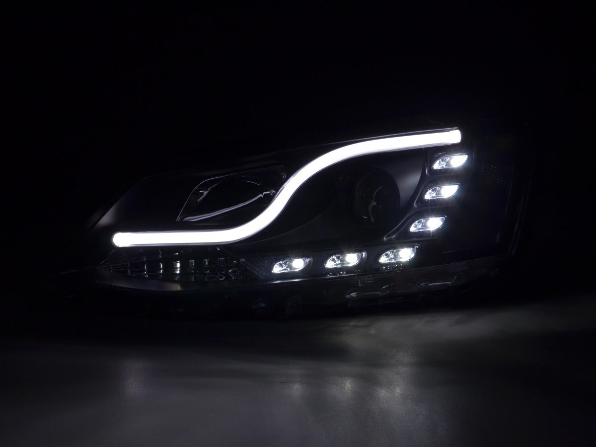 Scheinwerfer Set Daylight LED Tagfahrlicht VW Jetta 6 Bj. 11- schwarz