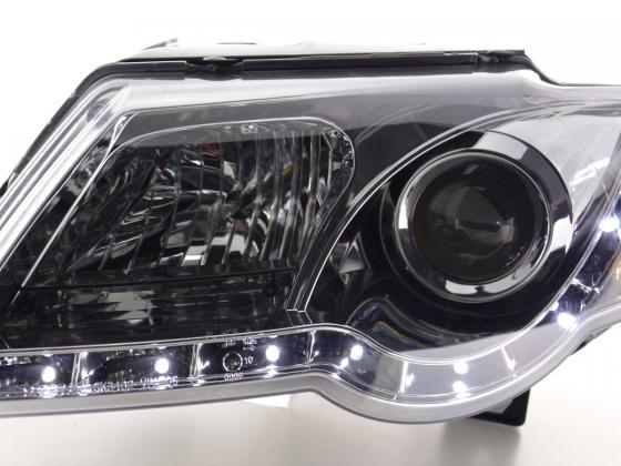 Scheinwerfer Set Daylight LED TFL-Optik VW Passat Typ 3C Bj. 05- chrom